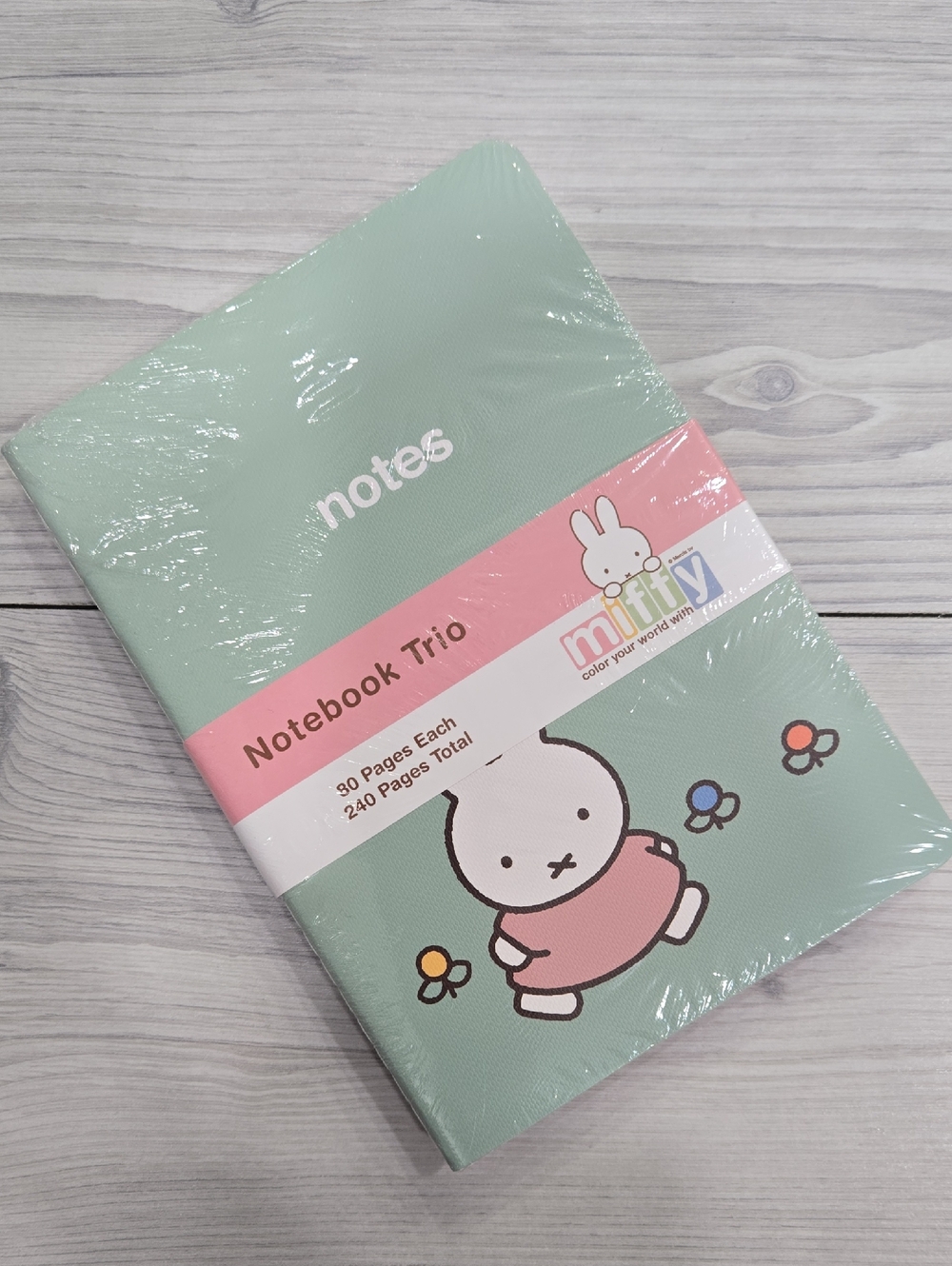 miffy Mint & Pink Notebook Trio